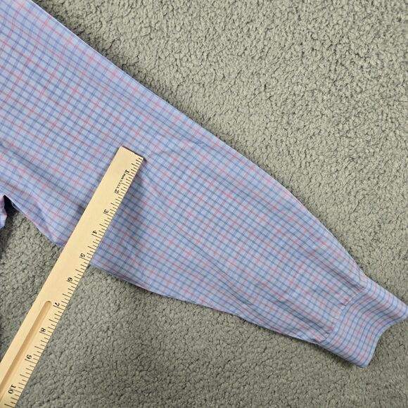 UNTUCKit Wrinkle Free Men's Long Sleeve Button-Down Pocket Shirt Blue 2XL - Picture 13 of 14